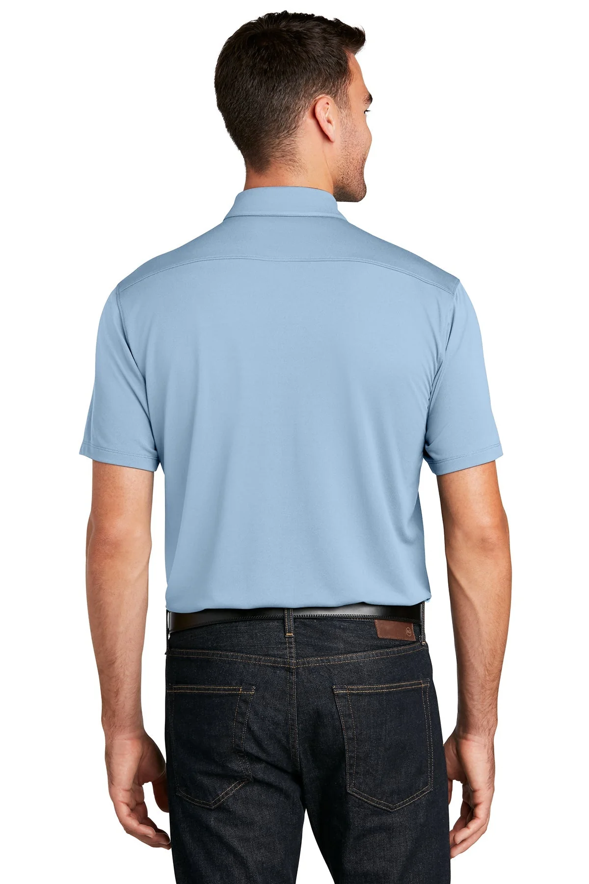 Port Authority UV Choice Pique Polo, Cloud Blue [Maine State Credit Union] - Image 2