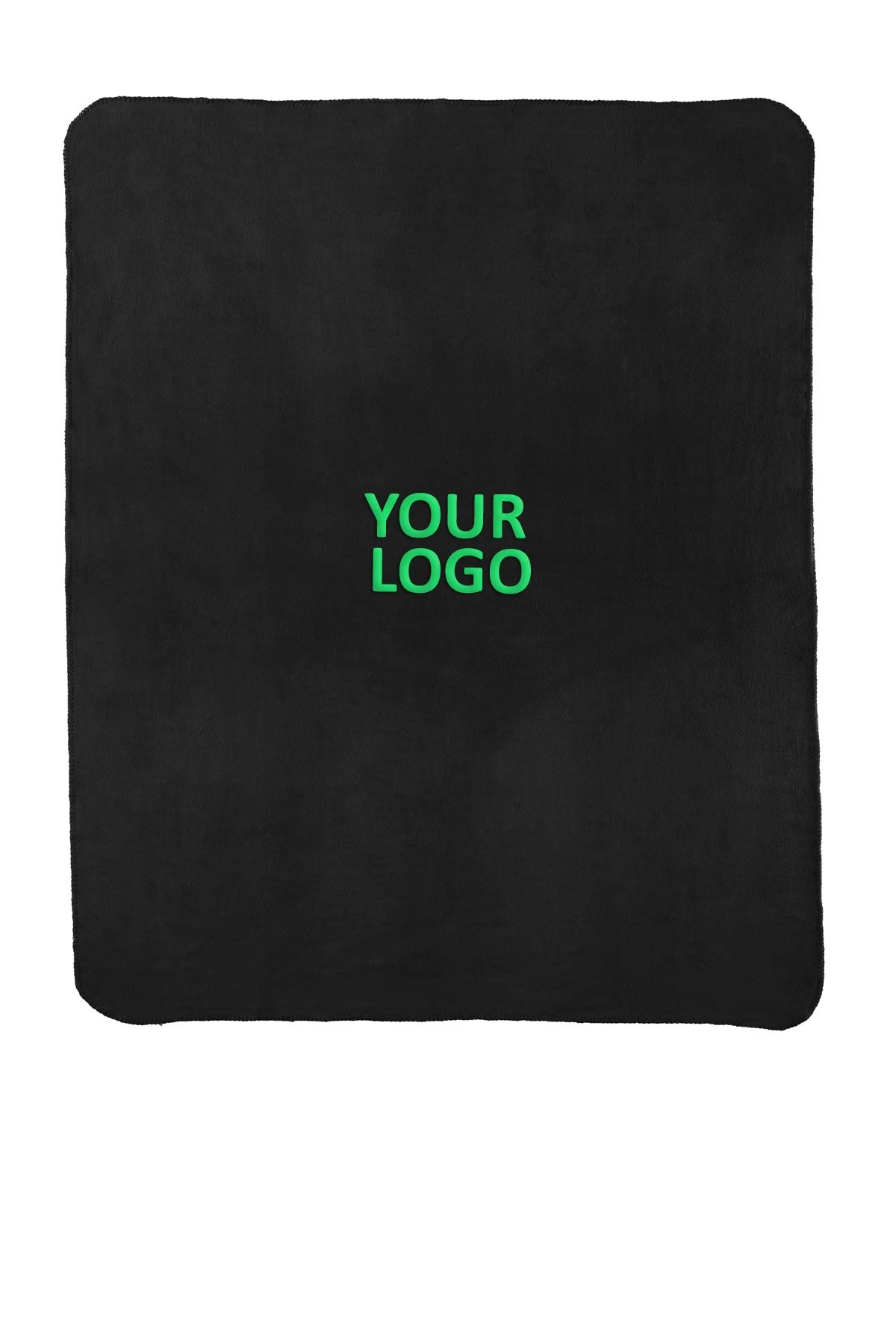 Port Authority - Value Fleece Custom Blankets with Strap, Black