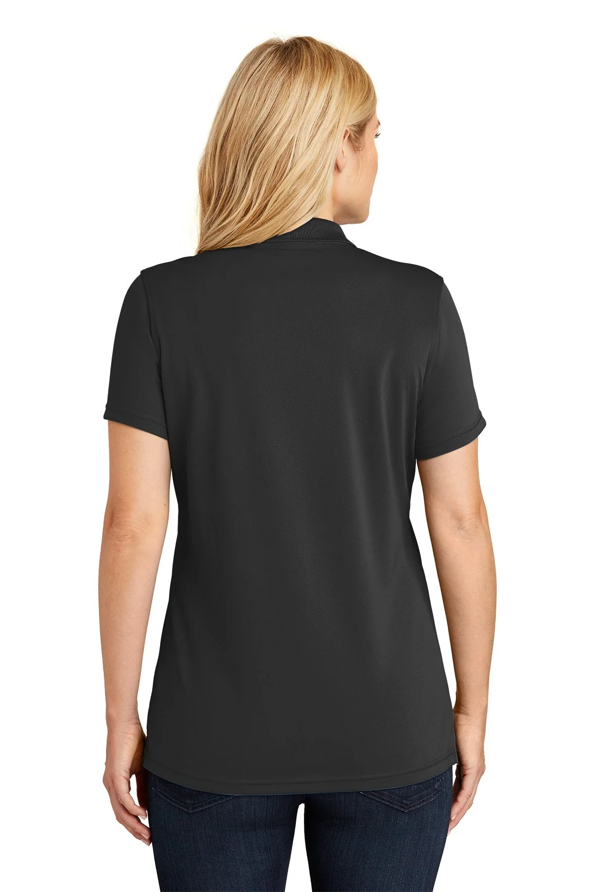 Port Authority Womens Dry Zone UV Micro-Mesh Polo, Deep Black [Oregon Founders Club] - Image 2