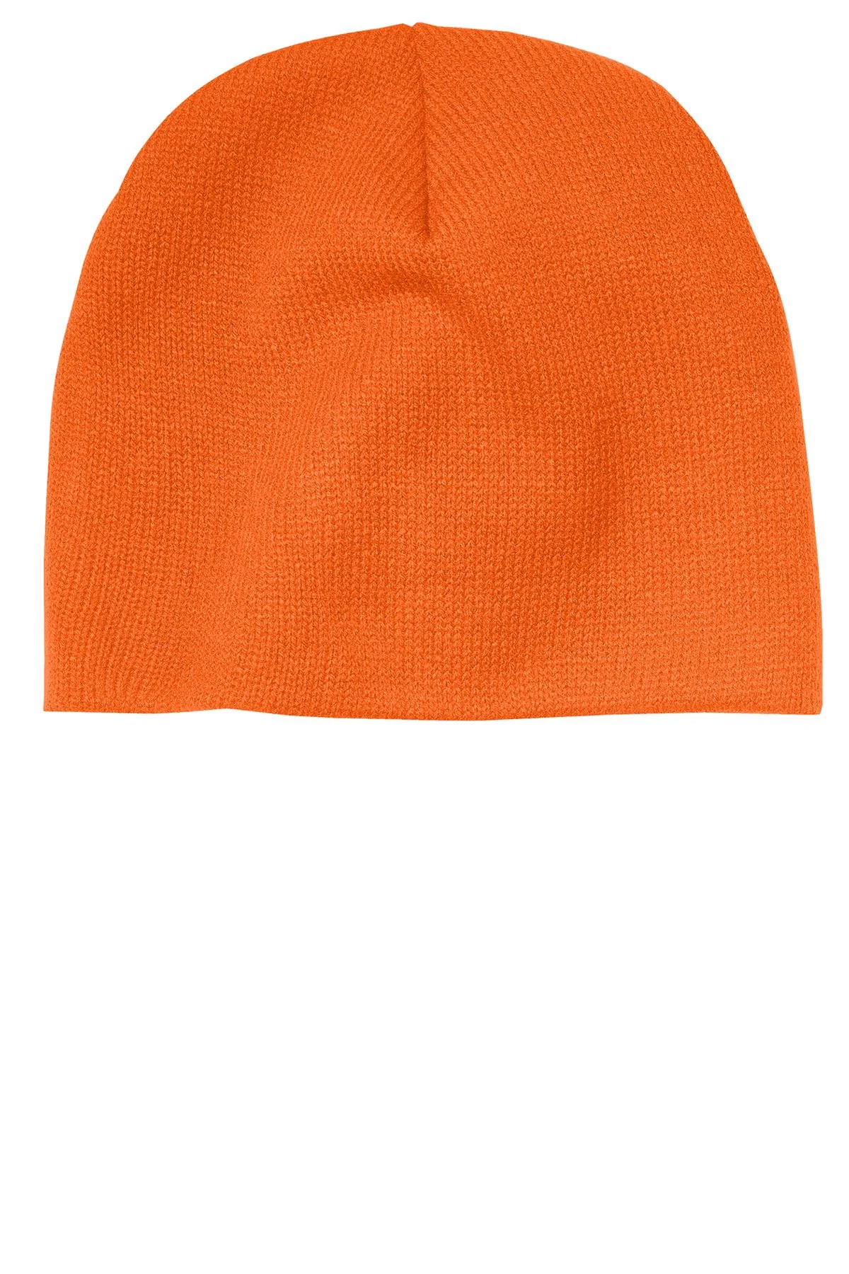 Port & Company Branded Beanies, Neon Orange - Image 2