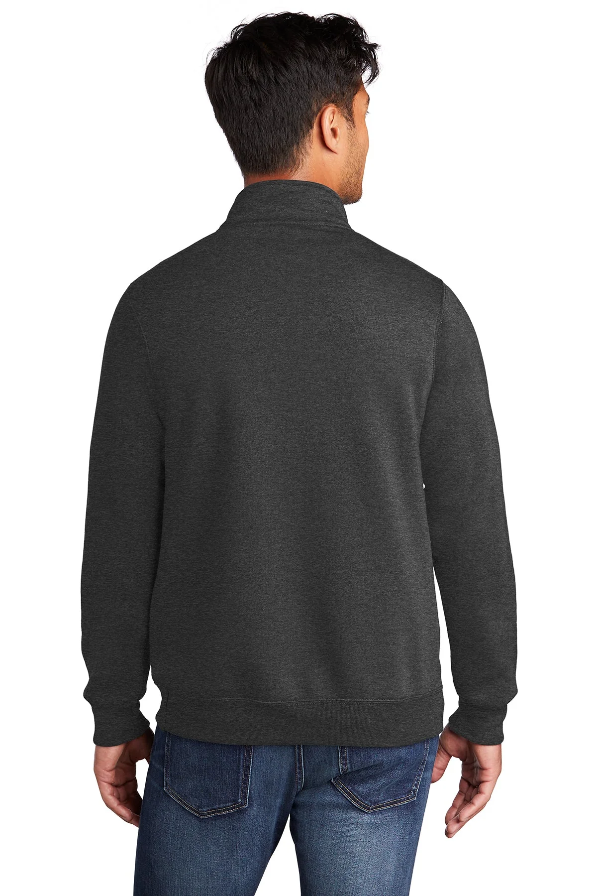 Port & Company Fleece Quarter Zip, Dark Heather [Black Diamond Realty] - Image 2