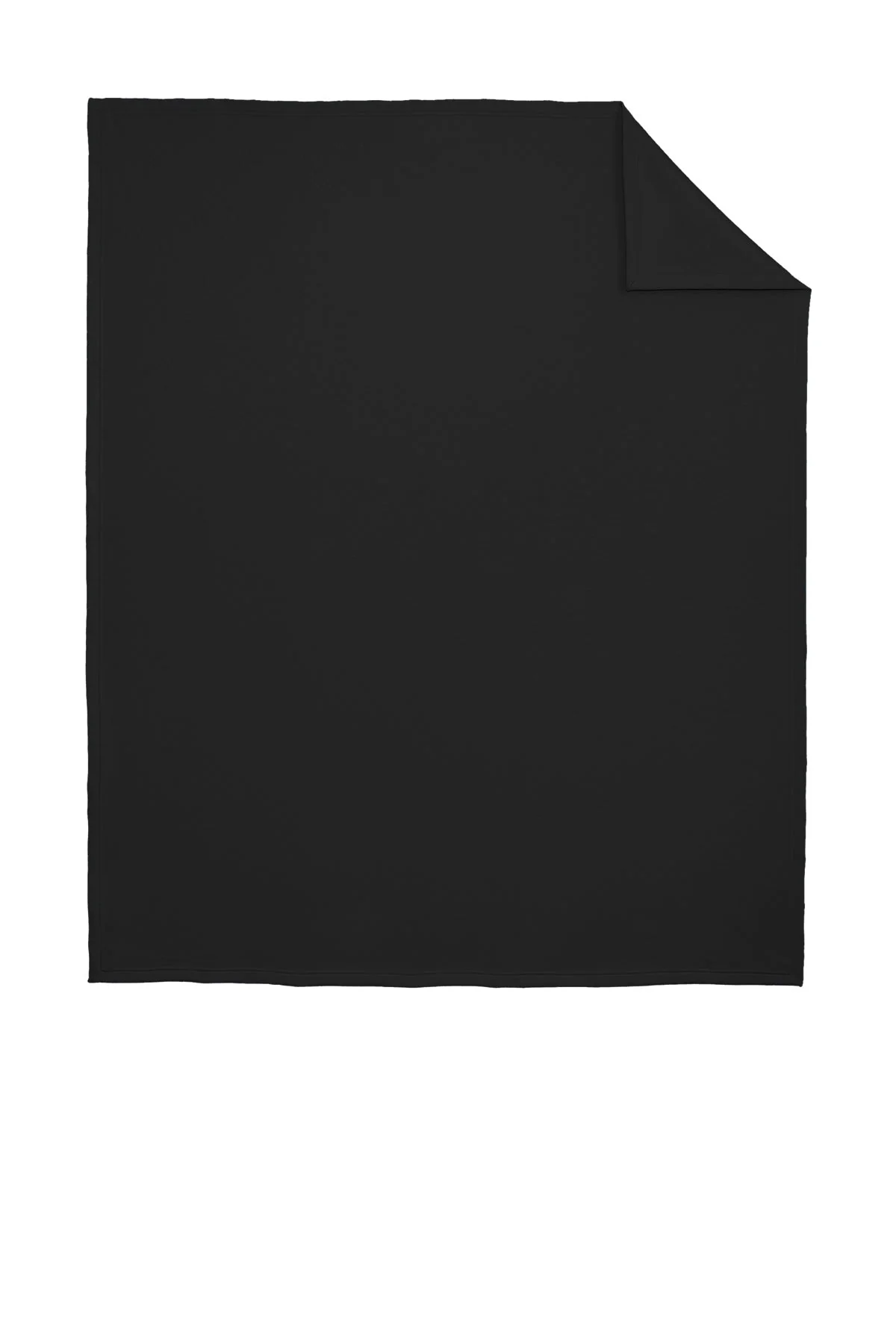 Port & Company Core Fleece Customized Blankets, Jet Black - Image 3