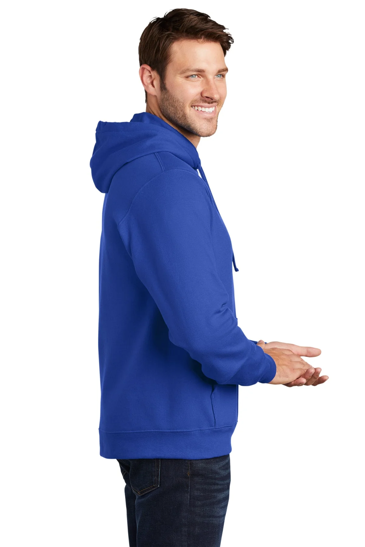 Port & Co. Fleece Hoodie, True Royal [Via Transportation / Sioux Area Metro] - Image 3