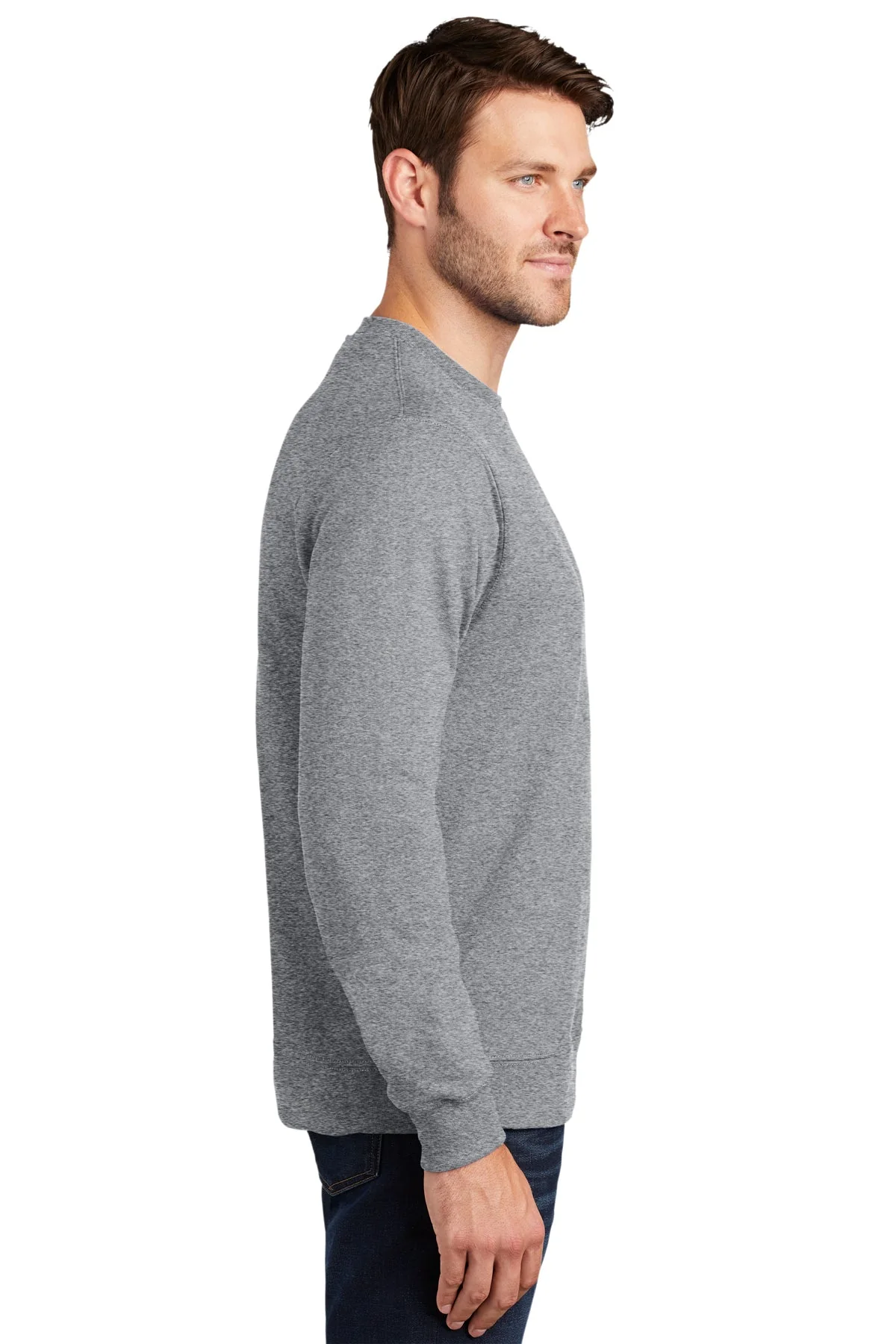 Port & Company Fan Favorite Fleece Sweatshirt, Athletic Heather [Indiana University School of Medicine] - Image 3