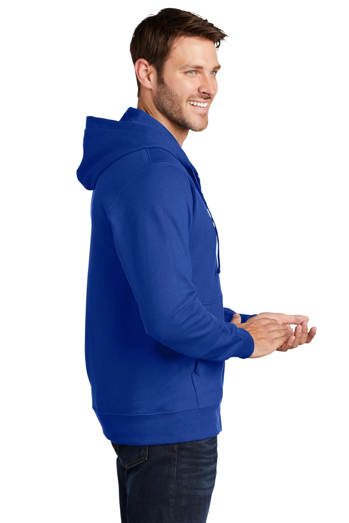 Port & Company Fan Favorite Fleece Zip Hoodie, True Royal [Via Transportation / Sioux Area Metro] - Image 3