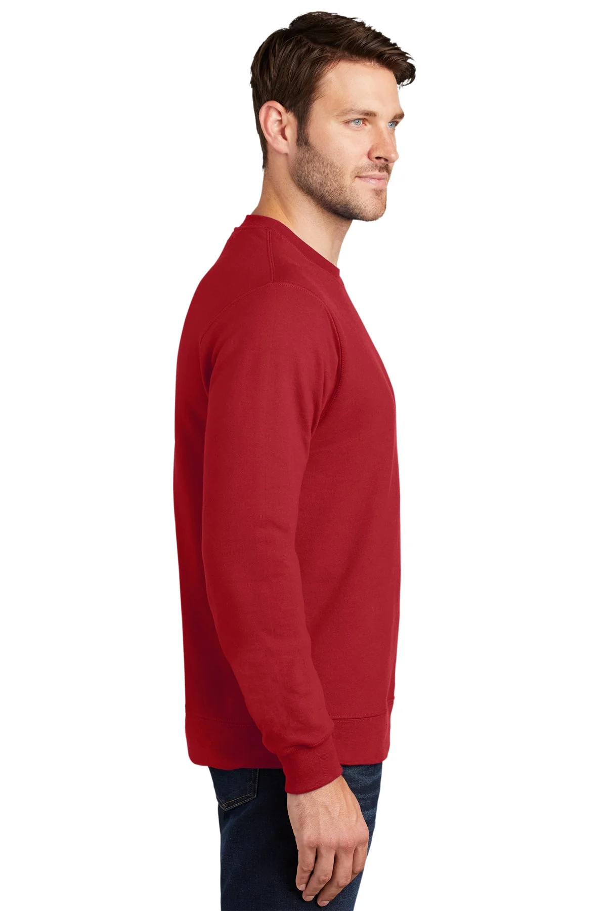 Port & Company Fan Favorite Fleece Sweatshirt, Team Cardinal [Indiana University School of Medicine] - Image 3