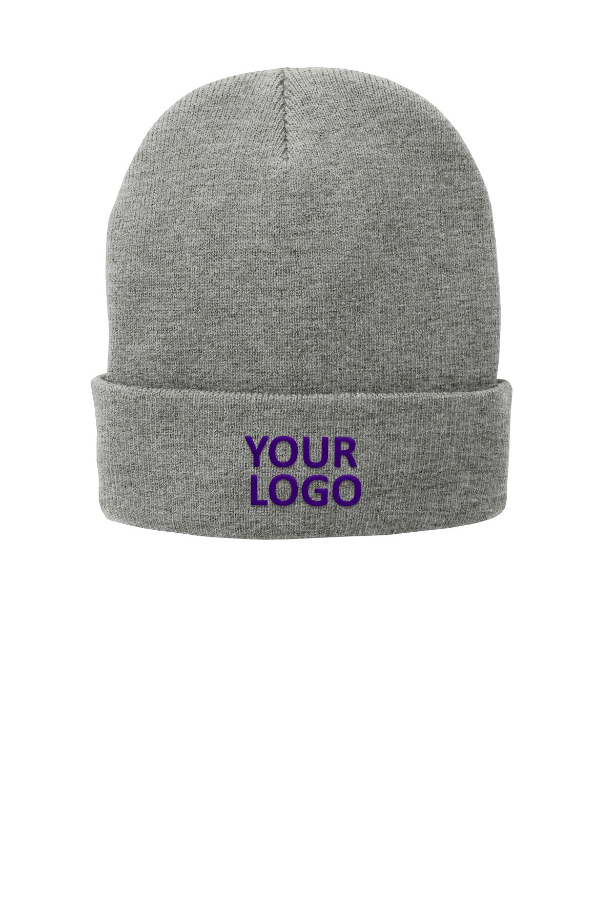 Port & Company Fleece Lined Branded Knit Caps, Oxford