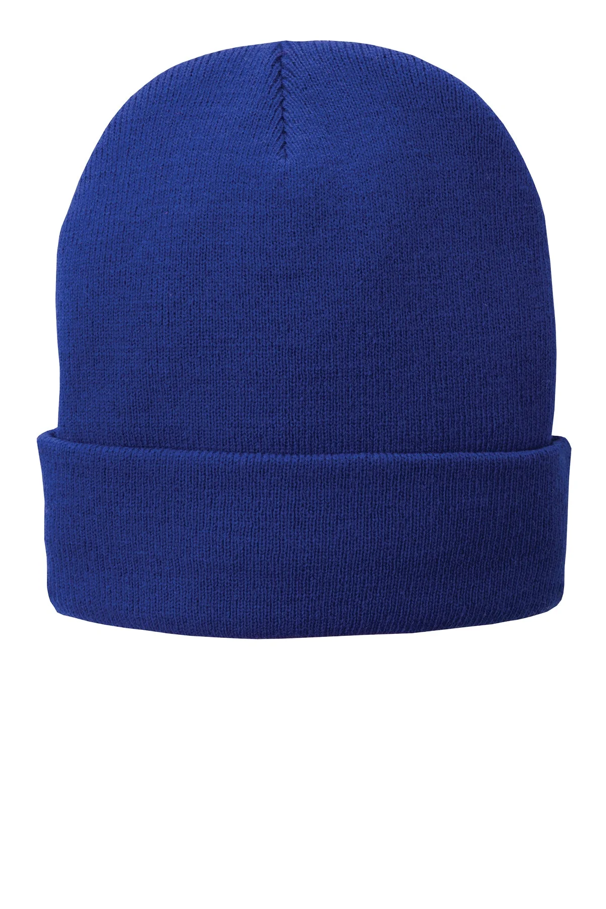 Port & Company Fleece Lined Custom Knit Caps, Royal - Image 2