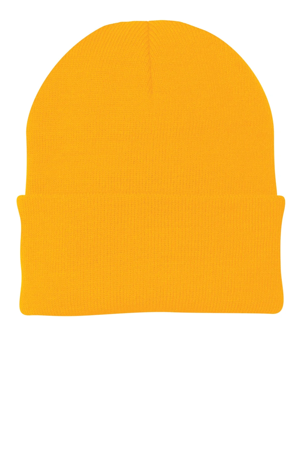 Port & Company Customized Knit Caps, Gold - Image 2