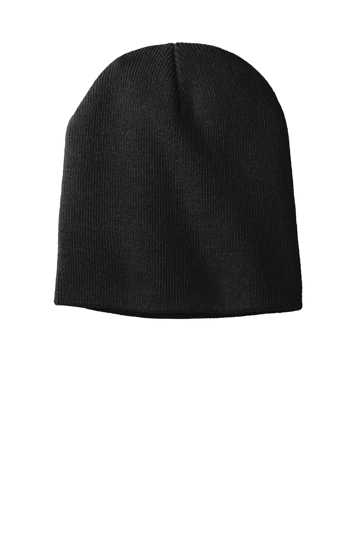 Port & Company Custom Knit Skull Caps, Black - Image 2