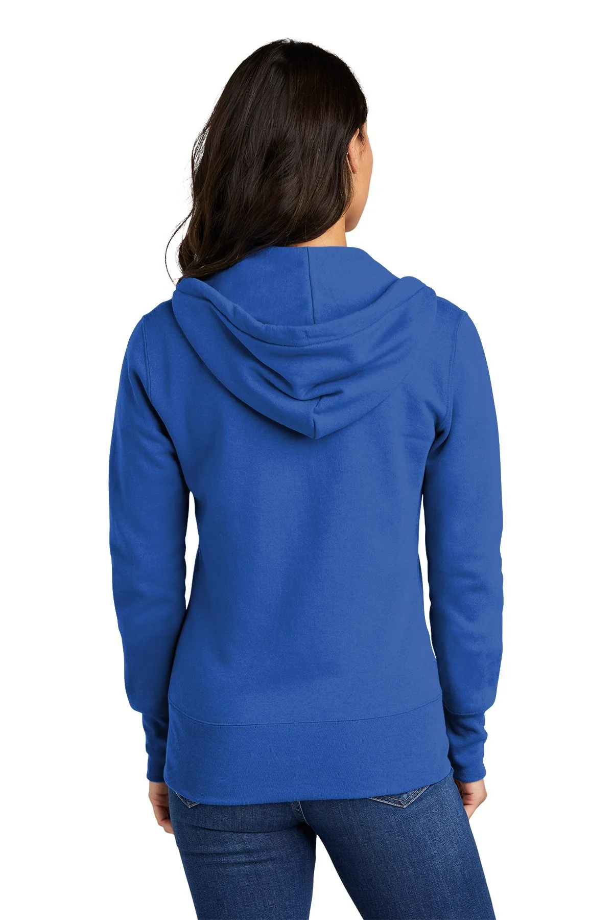 Port & Company Ladies Core Fleece Zip Hoodie, Royal [Mecosta-Osceola ISD] - Image 2