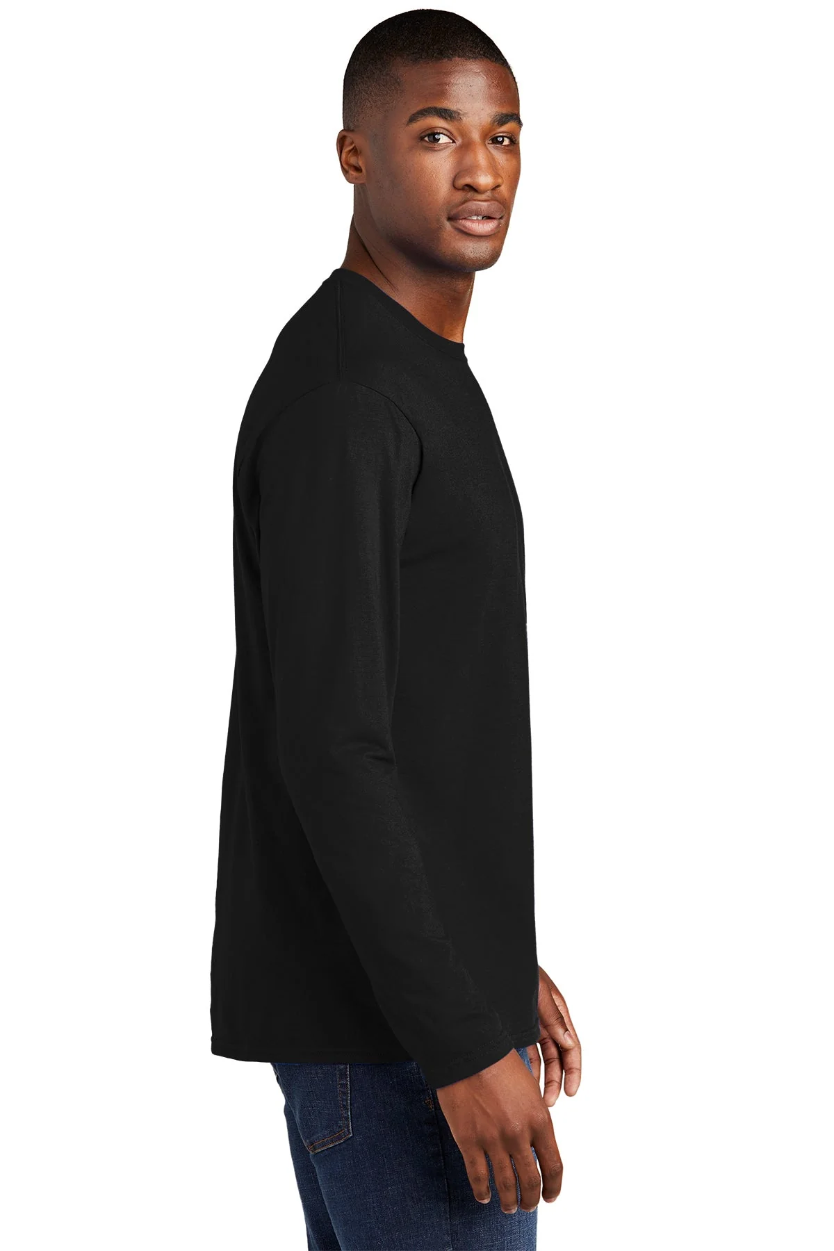 Port & Company Long Sleeve, Jet Black [Indiana University School of Medicine] - Image 3