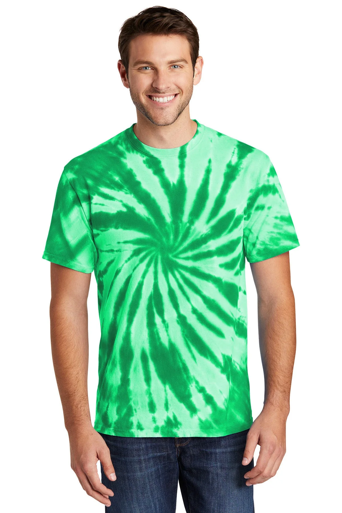 Port & Company Tie-Dye Customized Tee's, Kelly