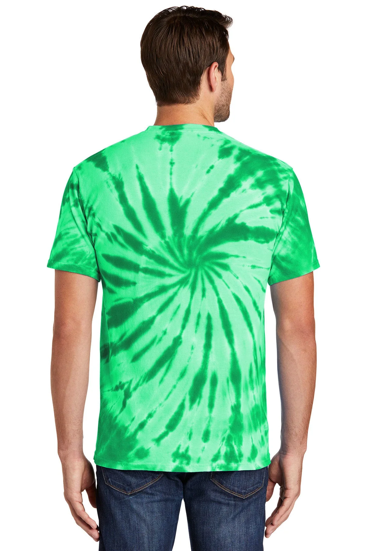 Port & Company Tie-Dye Customized Tee's, Kelly - Image 2