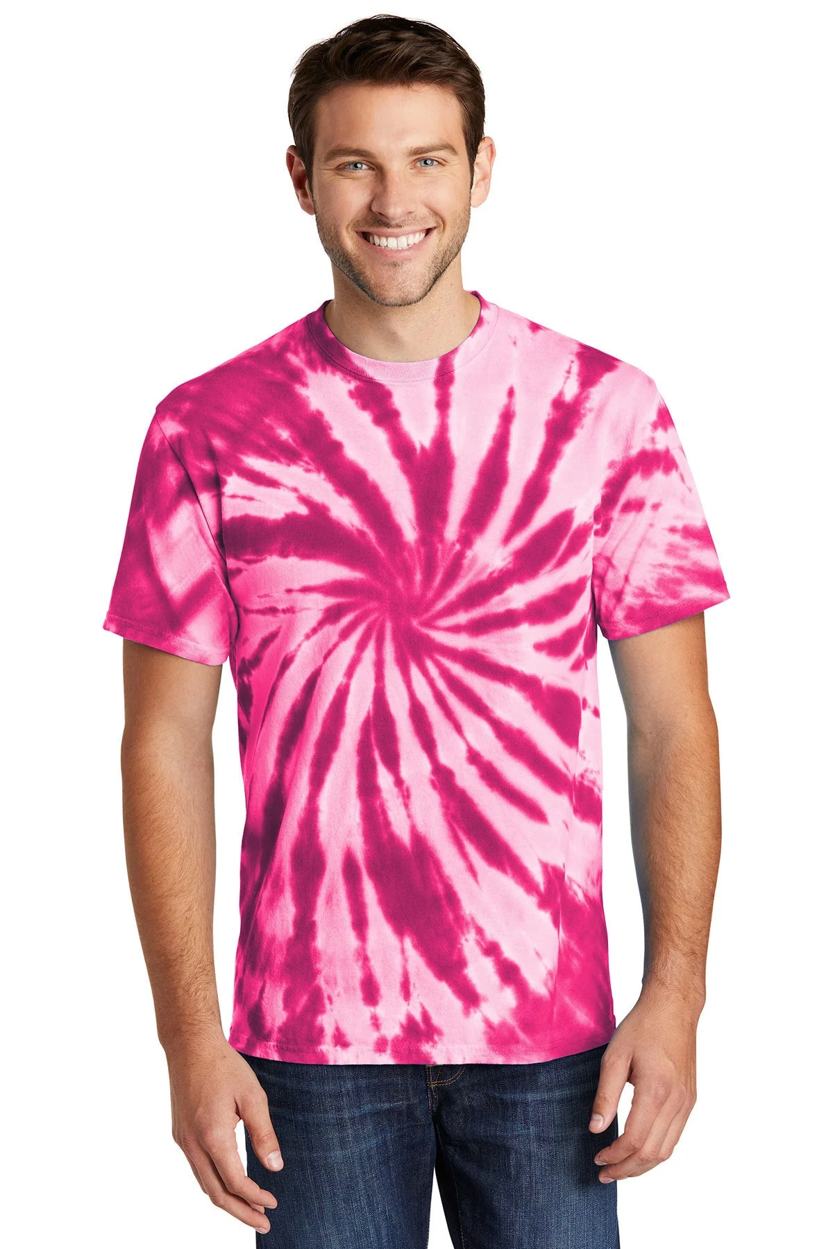 Port & Company Tie-Dye Custom Tee's, Pink