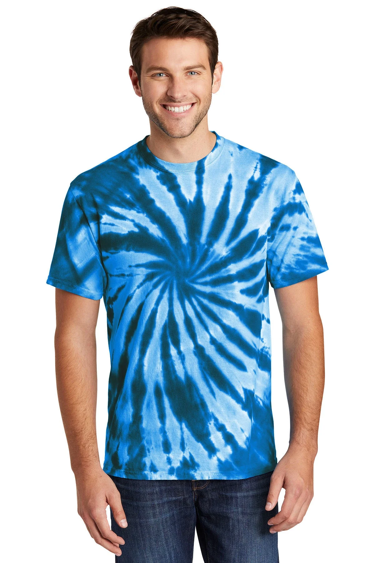Port & Company Tie-Dye Branded Tee's, Royal
