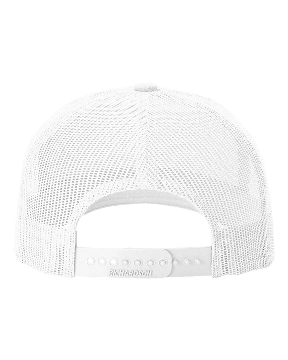 Richardson Five-Panel Trucker with Rope Cap, White/ Navy [Horizontal] - Image 2