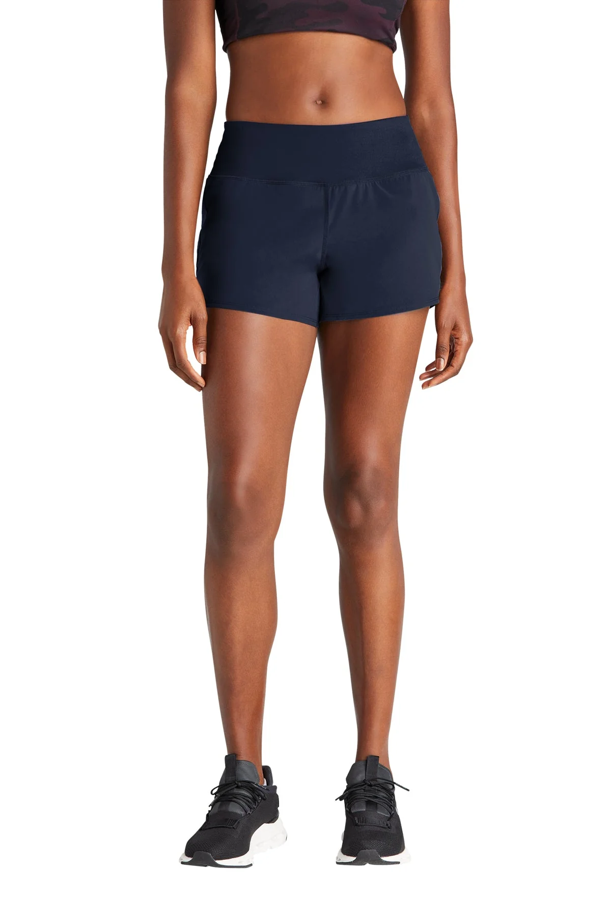 Sport-Tek Ladies Customized Repeat Shorts, True Navy - Image 4