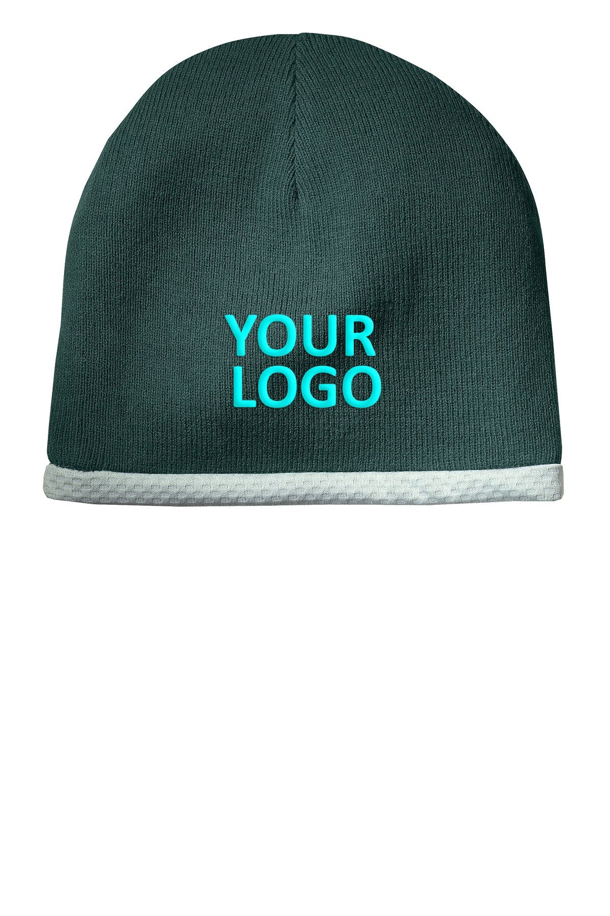 Sport-Tek Performance Customized Knit Caps, Forest Green