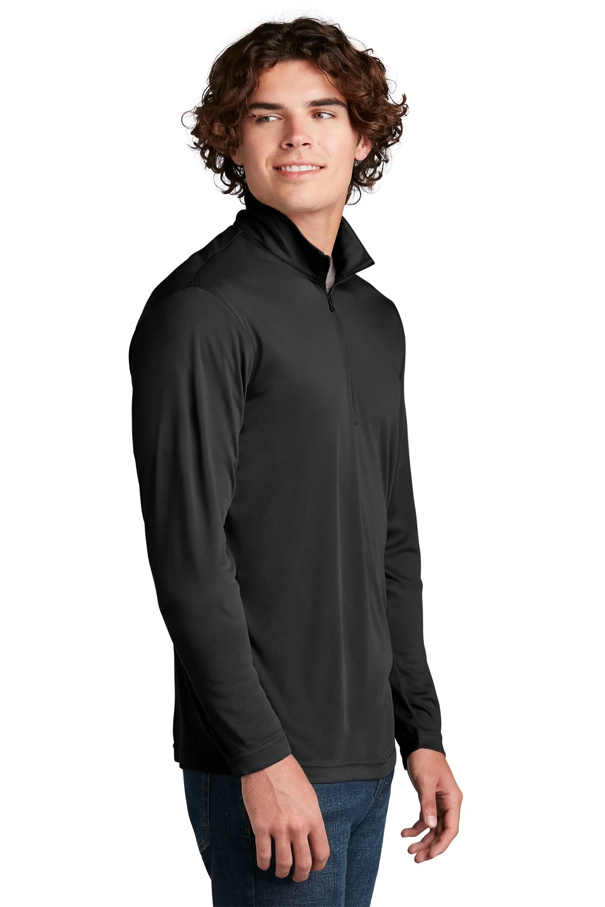 Sport-Tek PosiCharge Competitor 1/4-Zip Pullover, Black [Burtness] - Image 3