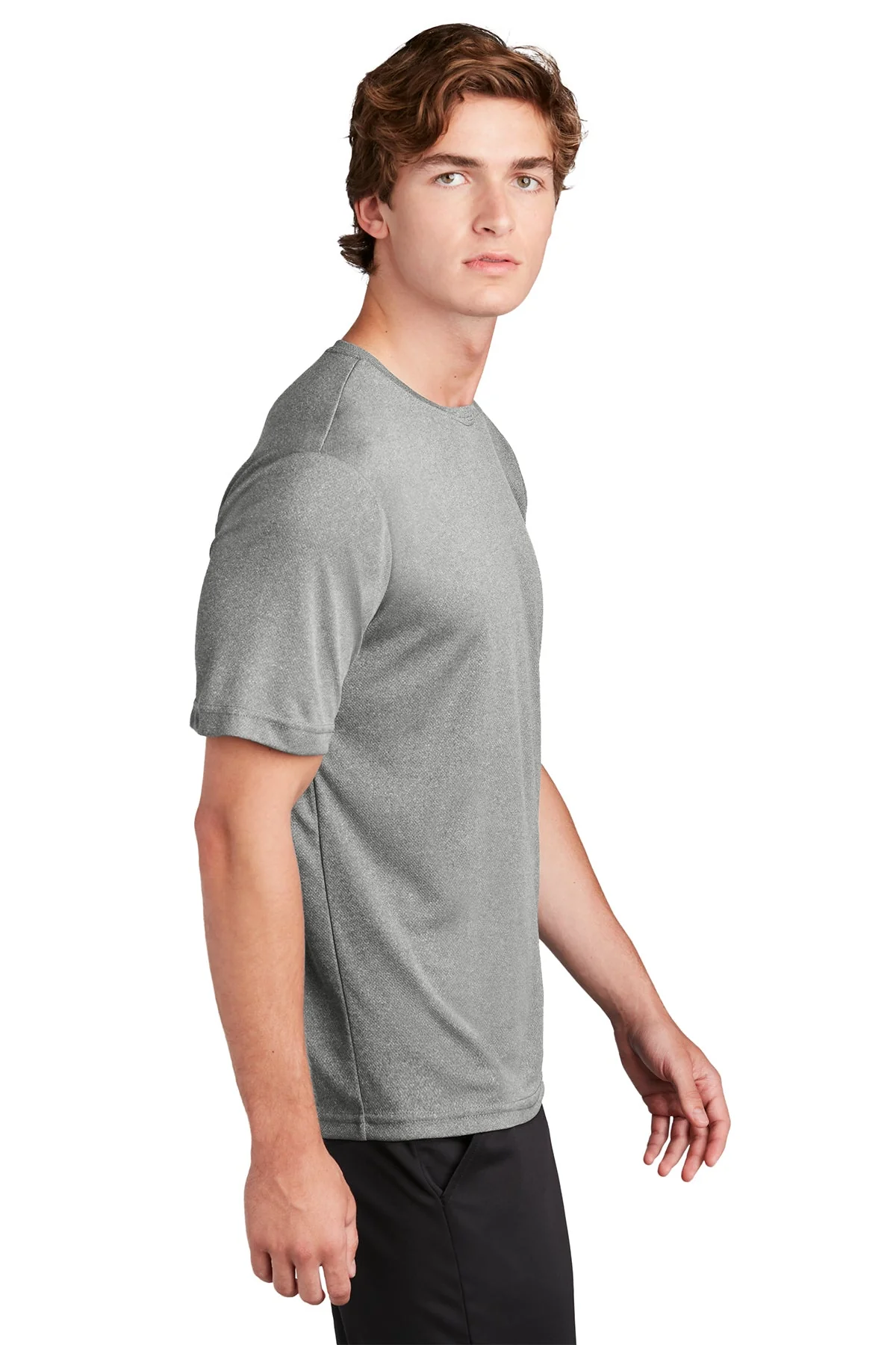 Sport-Tek PosiCharge RacerMesh Tee, Grey Heather [Hearthside ] - Image 3