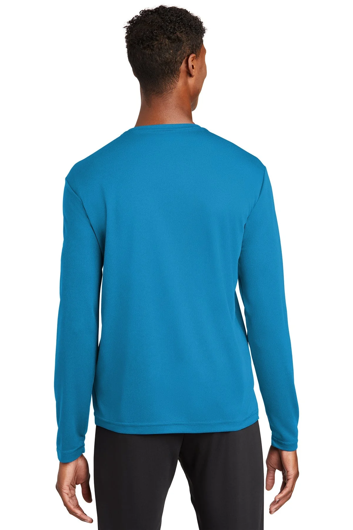 Sport-Tek PosiCharge RacerMesh Long Sleeve Tee, Pond Blue [Mecosta-Osceola ISD] - Image 2