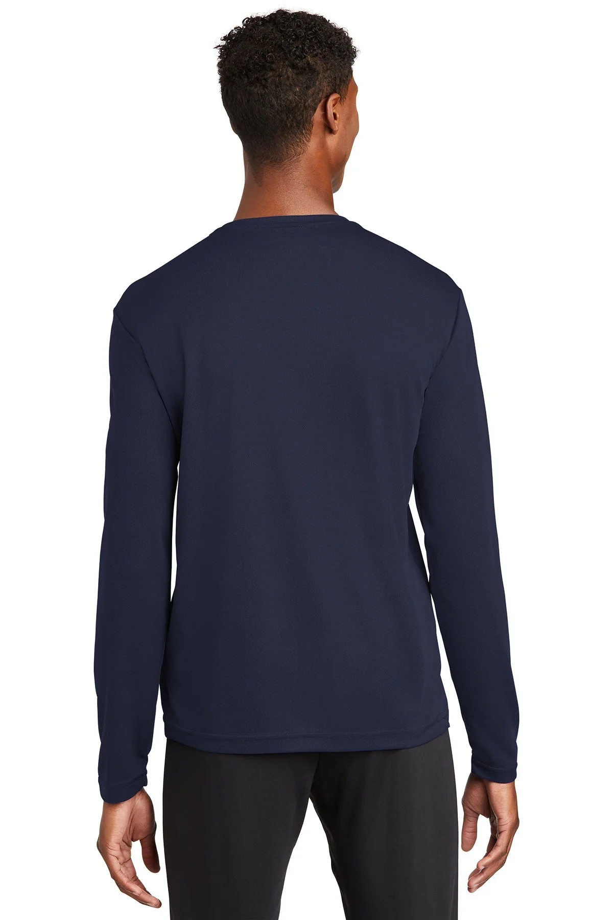 Sport-Tek PosiCharge RacerMesh Long Sleeve Tee, True Navy [Mecosta-Osceola ISD] - Image 2