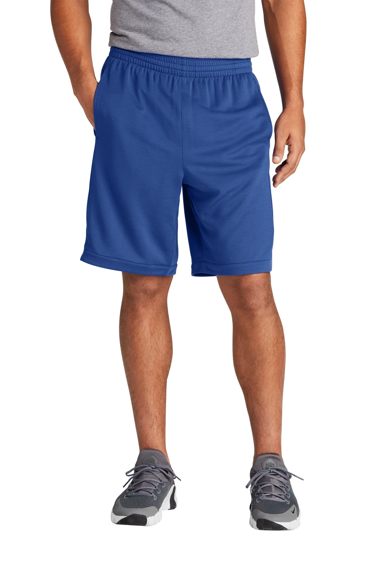 Sport-Tek Custom PosiCharge Position Shorts with Pockets, True Royal - Image 4