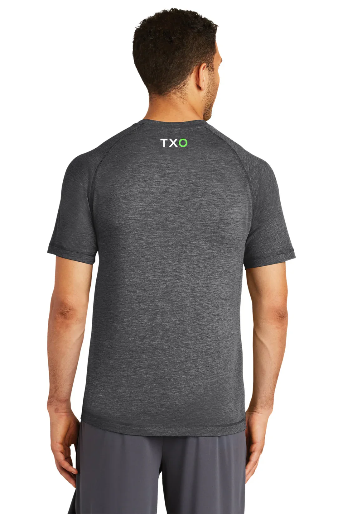 Sport-Tek PosiCharge Tri Blend Wicking Raglan Tee, Dark Grey Heather [TXO] - Image 2
