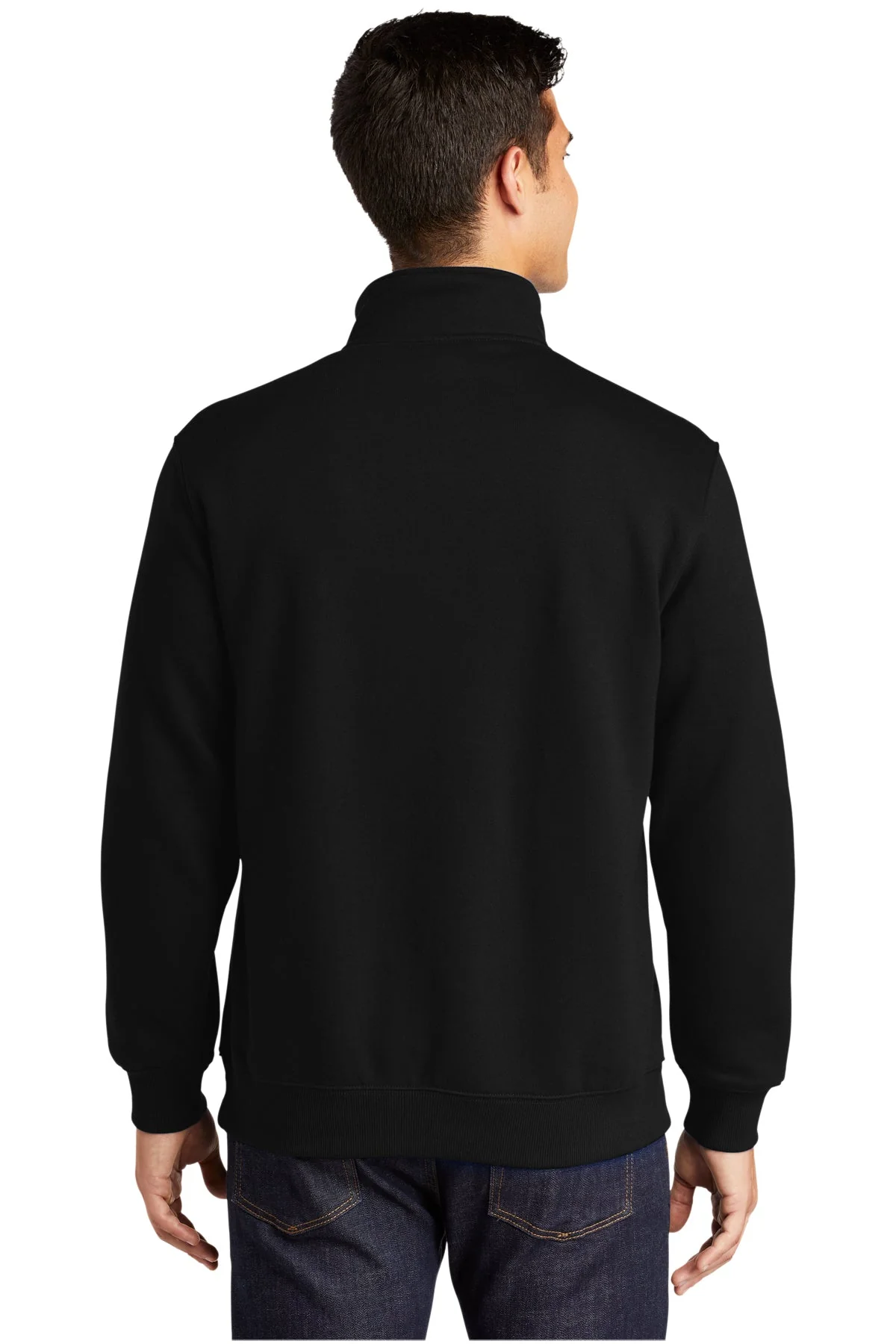 Sport-Tek Tall 1/4-Zip Sweatshirt, Black [Maine State Credit Union] - Image 2
