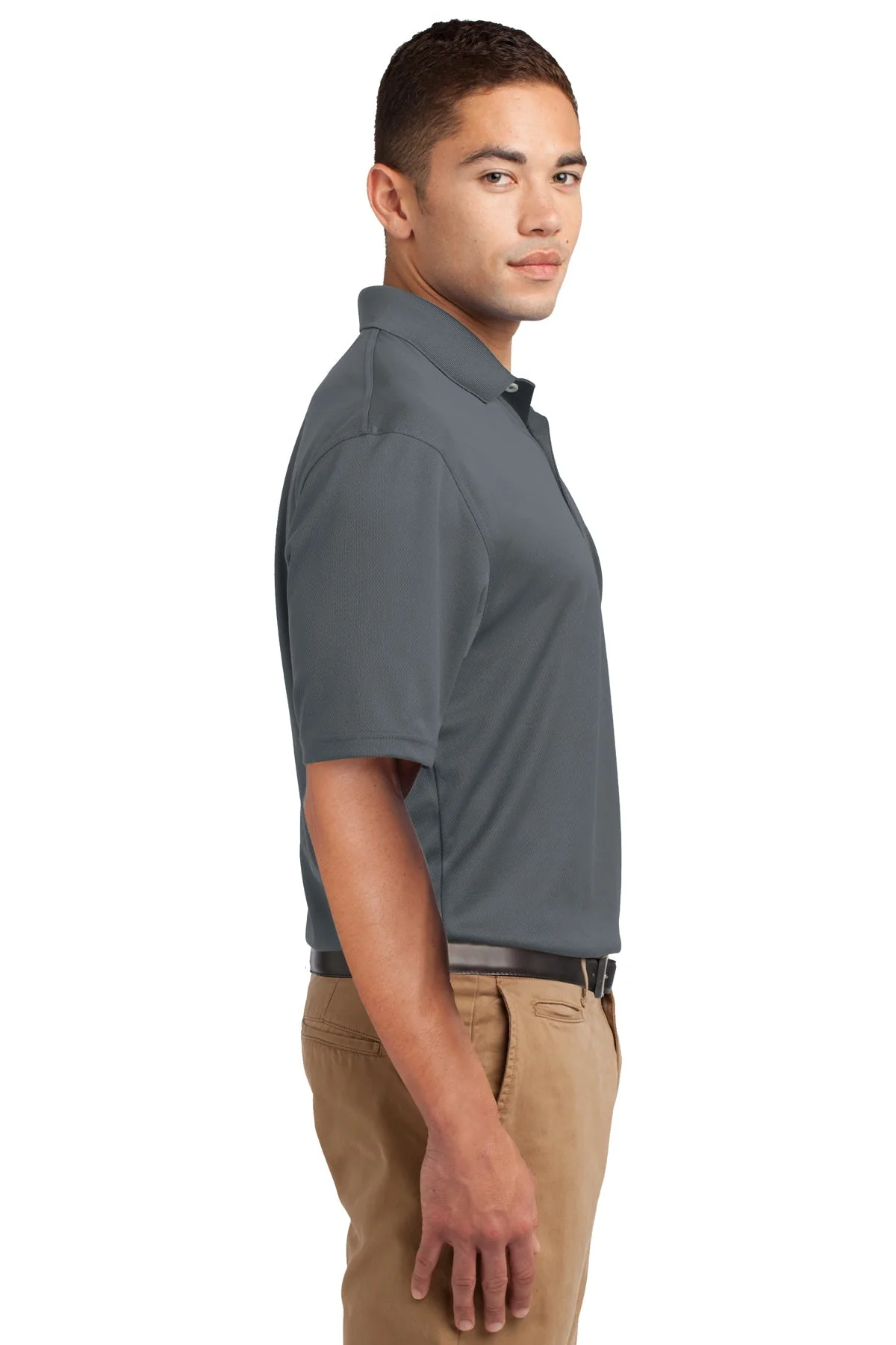 Sport-Tek Tall Dri-Mesh Polo, Steel [WILS] - Image 3