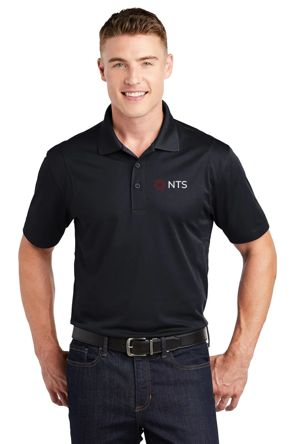 Sport-Tek Tall Micropique Sport-Wick Polo, Black [NexTech Solutions]