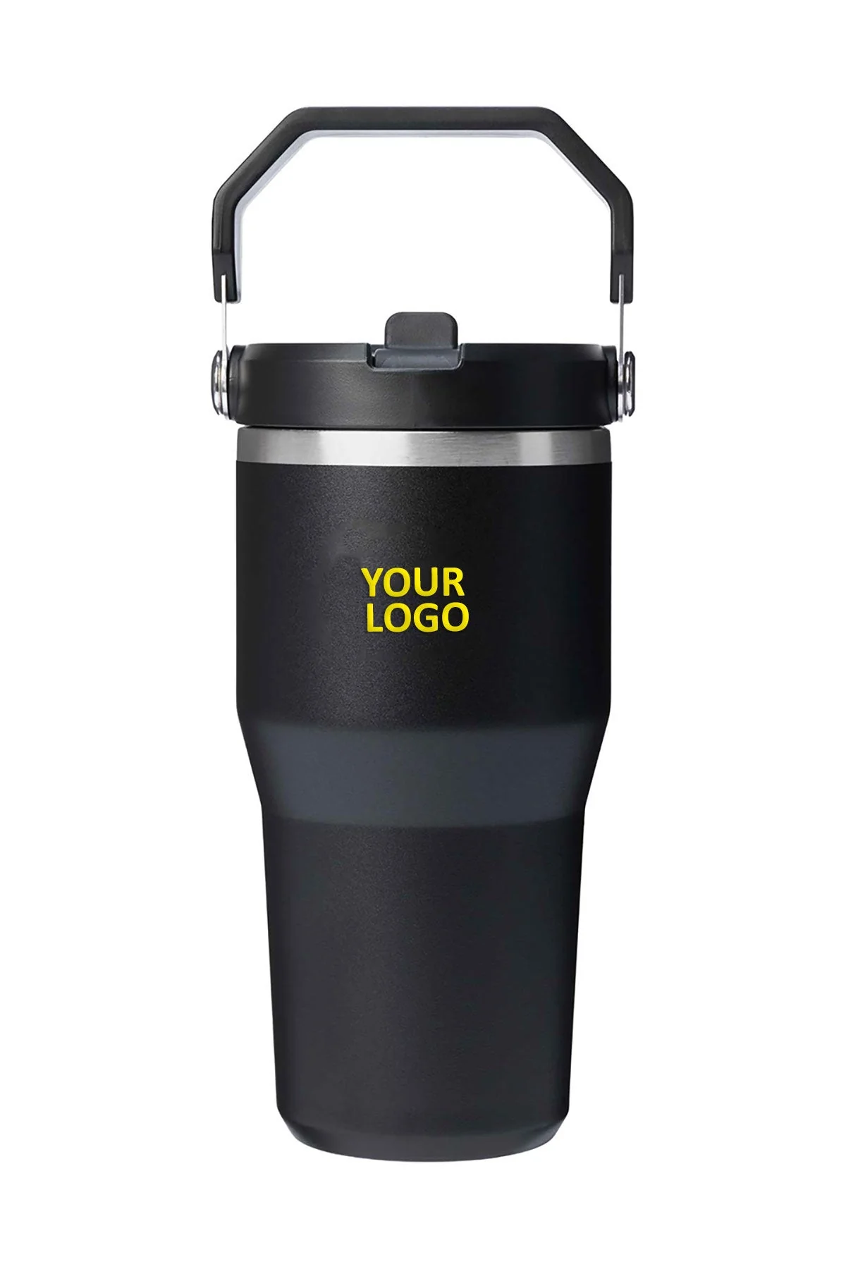 Stanley IceFlow Flip Straw Custom Tumblers 20 oz, Black