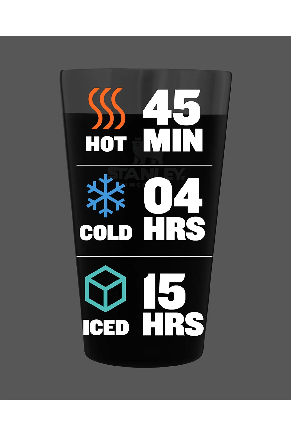 Stanley Stay-Chill Custom Stacking Pint 16oz, Black - Image 3
