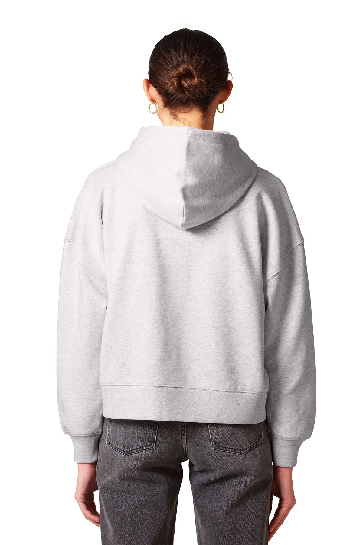 Stanley Stella Women’s Ida Full-Zip Hooded Sweatshirt, Cool Heather Grey [Calvada Surveying Inc] - Image 2