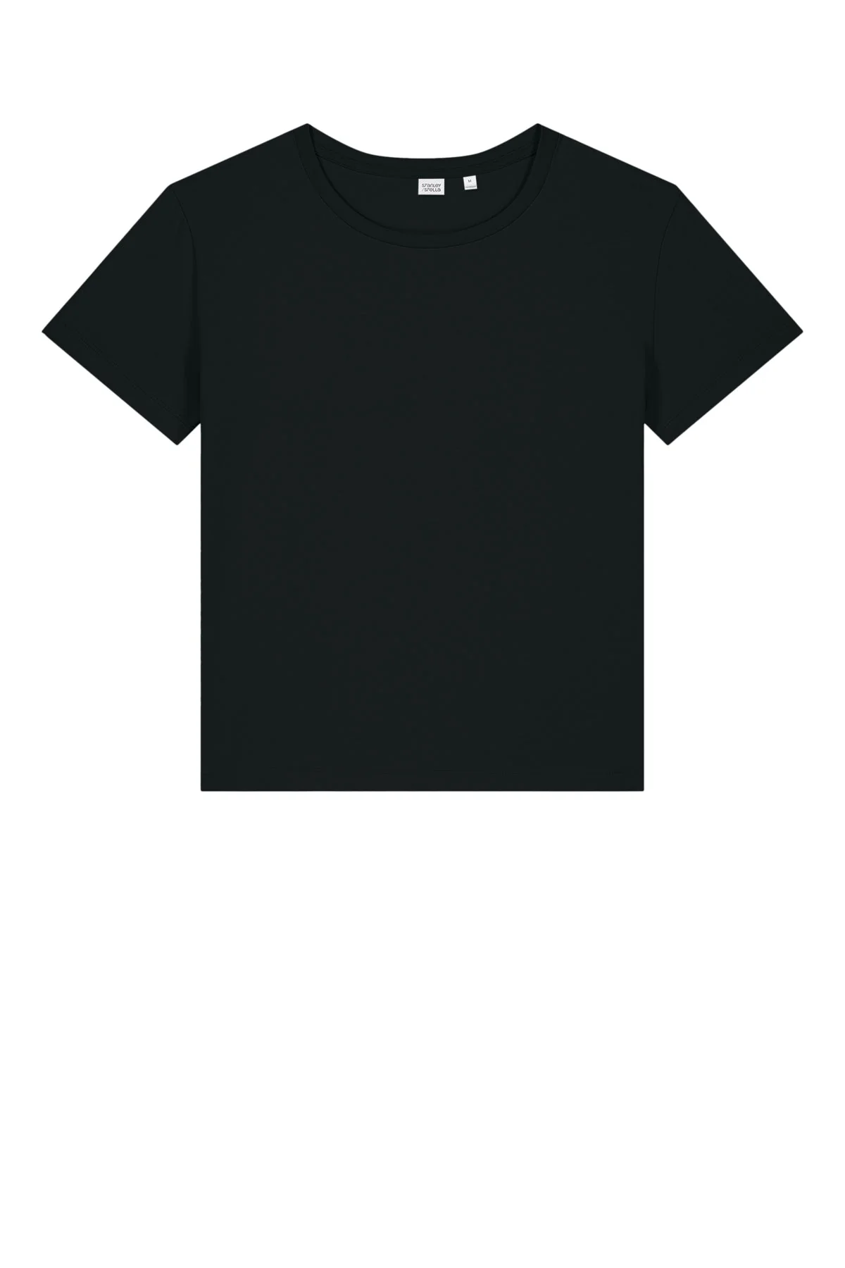 Stanley Stella Women’s Serena Scoop Neck Tee, Black [Olive Crest] - Image 3
