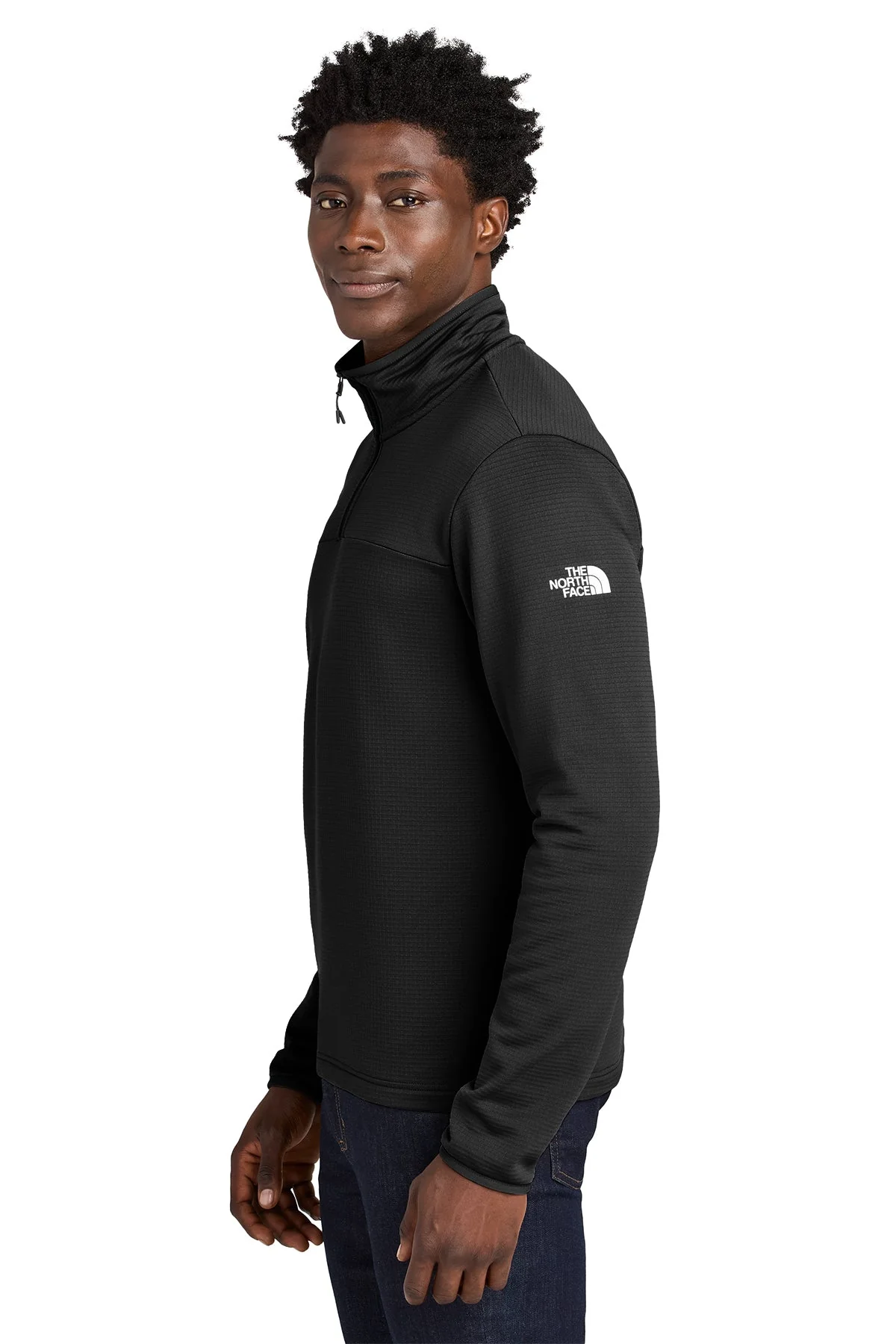 The North Face Aim 1/4-Zip Fleece, TNF Black [Hearthside ] - Image 3