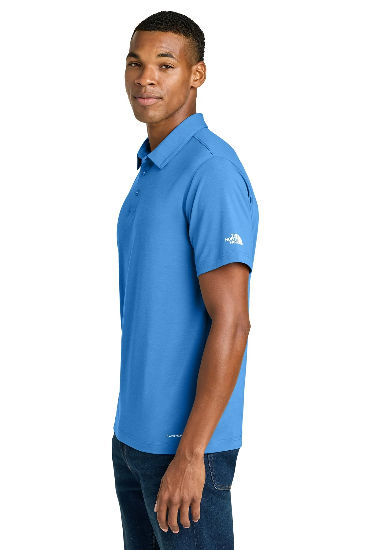 The North Face Canyon Crest Custom Polos, Marina Blue - Image 3