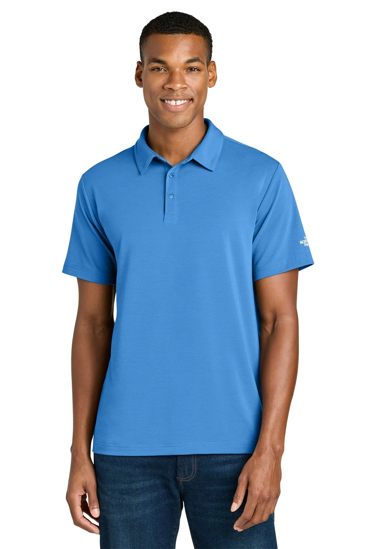 The North Face Canyon Crest Custom Polos, Marina Blue - Image 4