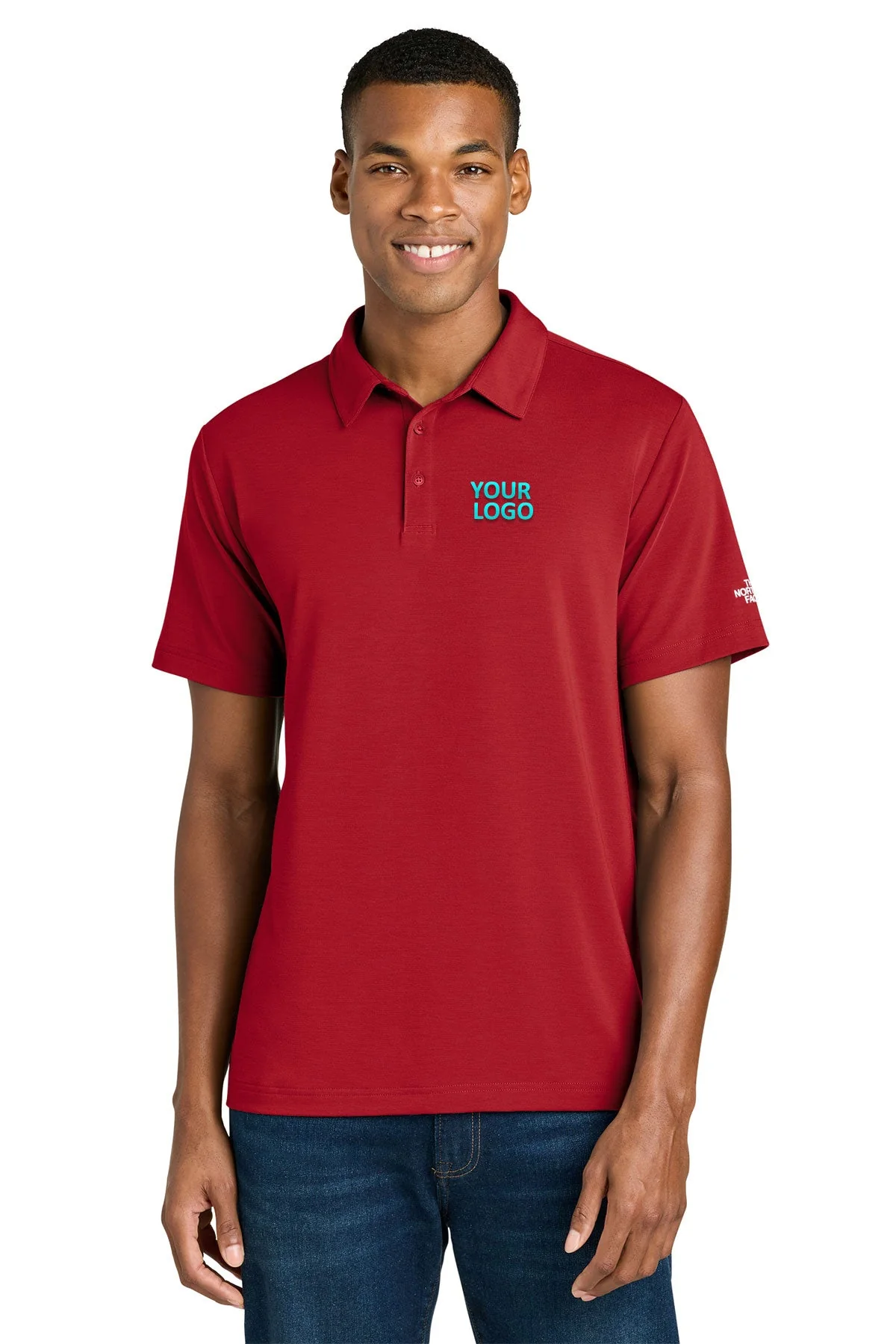 The North Face Canyon Crest Custom Polos, TNF Red