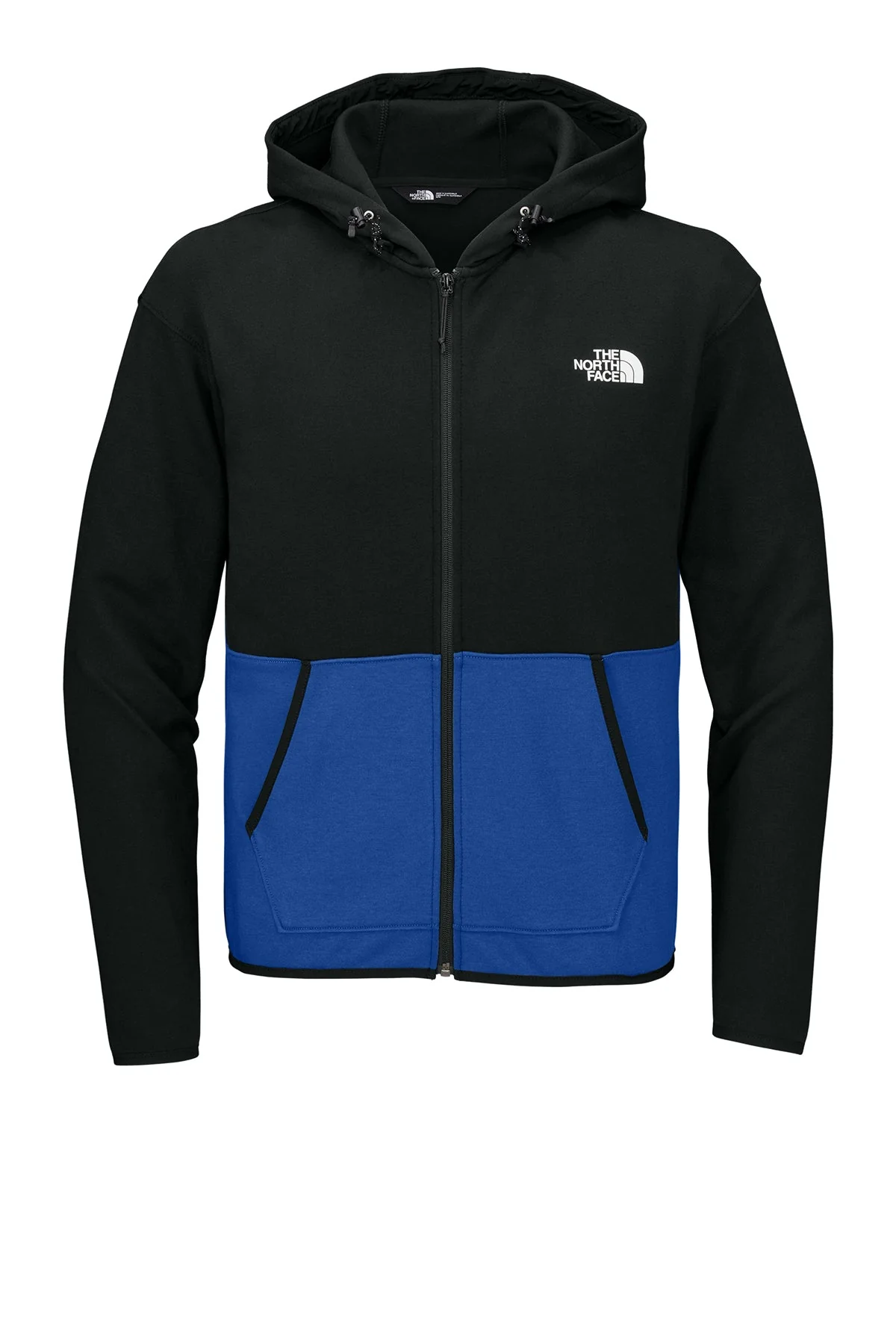 North Face Double-Knit Zip Custom Hoodies, Blue/ Black - Image 3