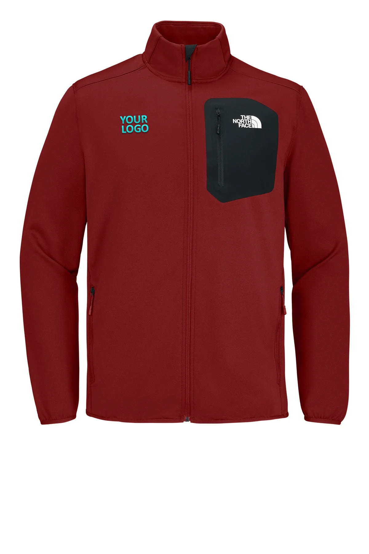 The North Face Dove Creek Full-Zip Fleece Custom Jackets, Cardinal Red