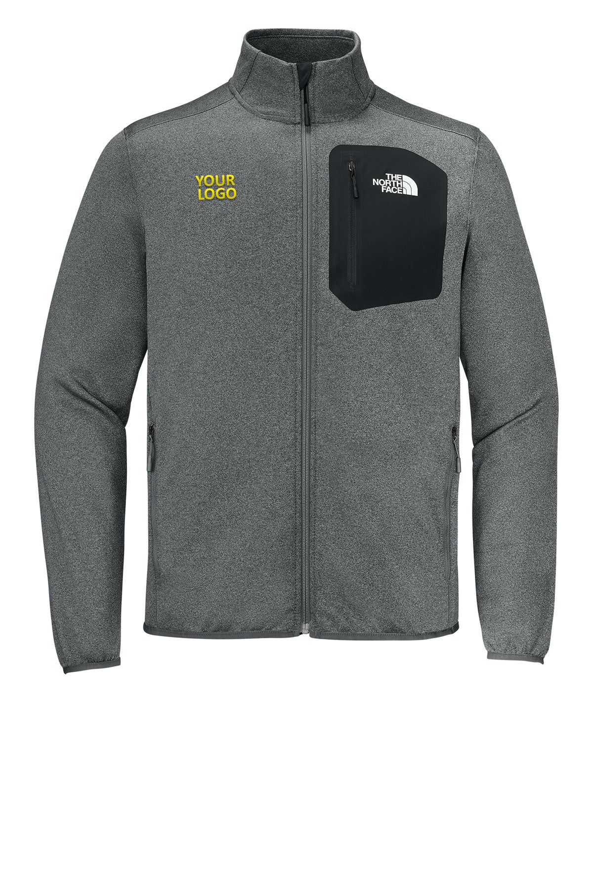 The North Face Dove Creek Full-Zip Fleece Custom Jackets, TNF Medium Grey Heather