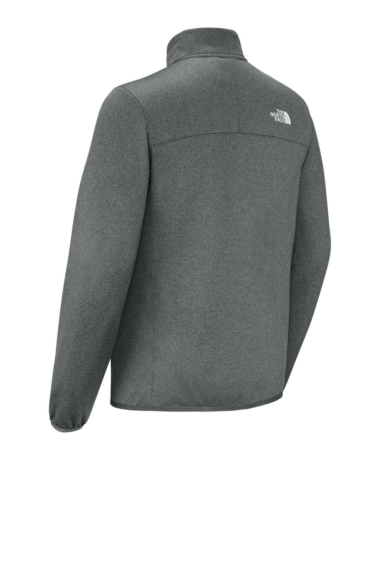 The North Face Dove Creek Full-Zip Fleece Custom Jackets, TNF Medium Grey Heather - Image 2