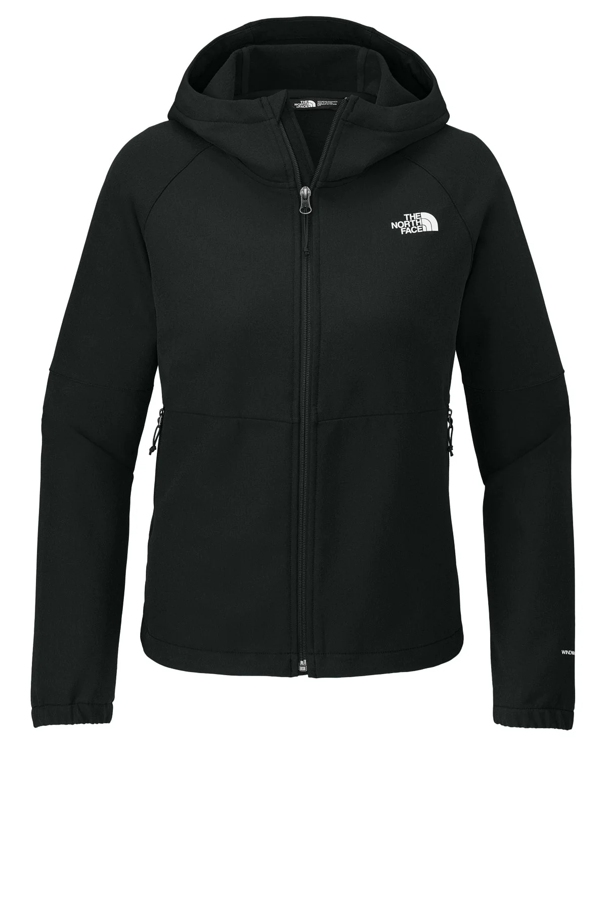 North Face Ladies Barr Lake Hooded Soft Shell Jackets, Black Heather - Image 3
