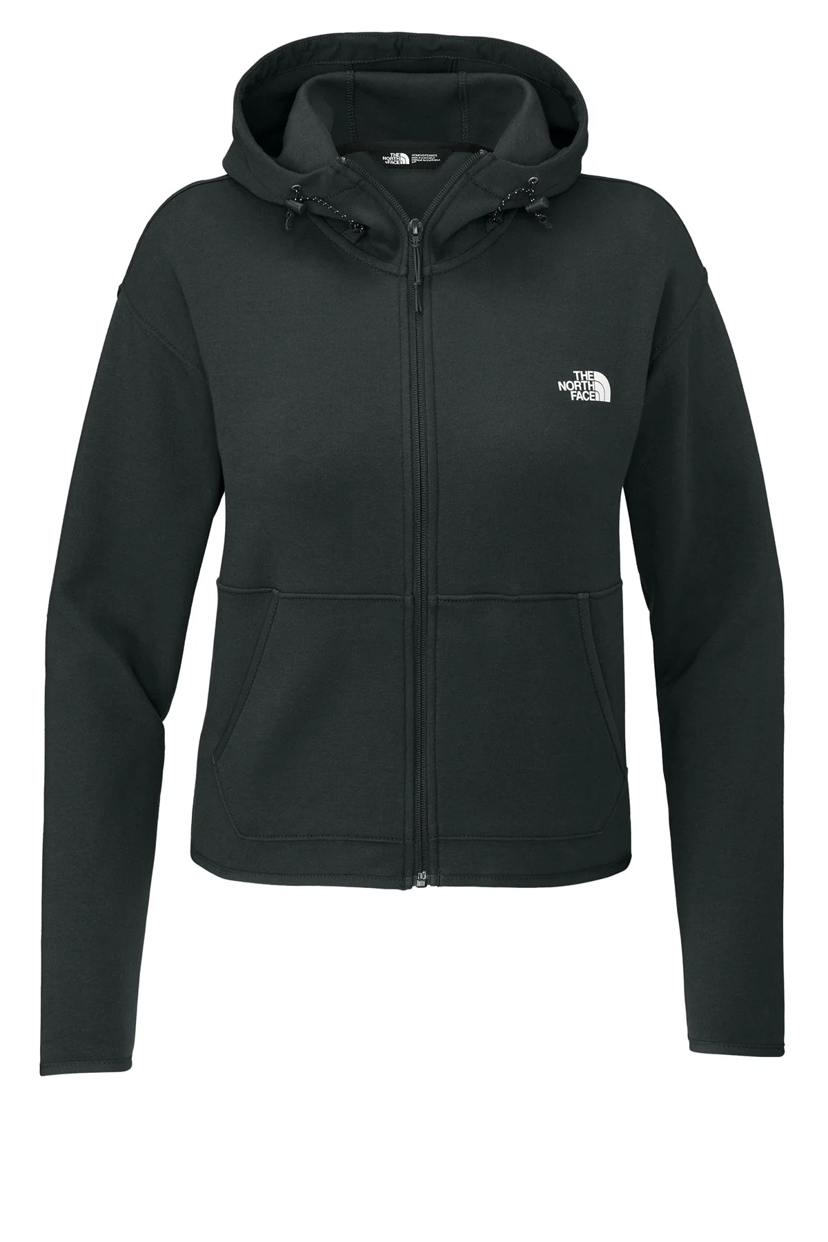 North Face Ladies Double-Knit Zip Custom Hoodies, Asphalt Grey - Image 3