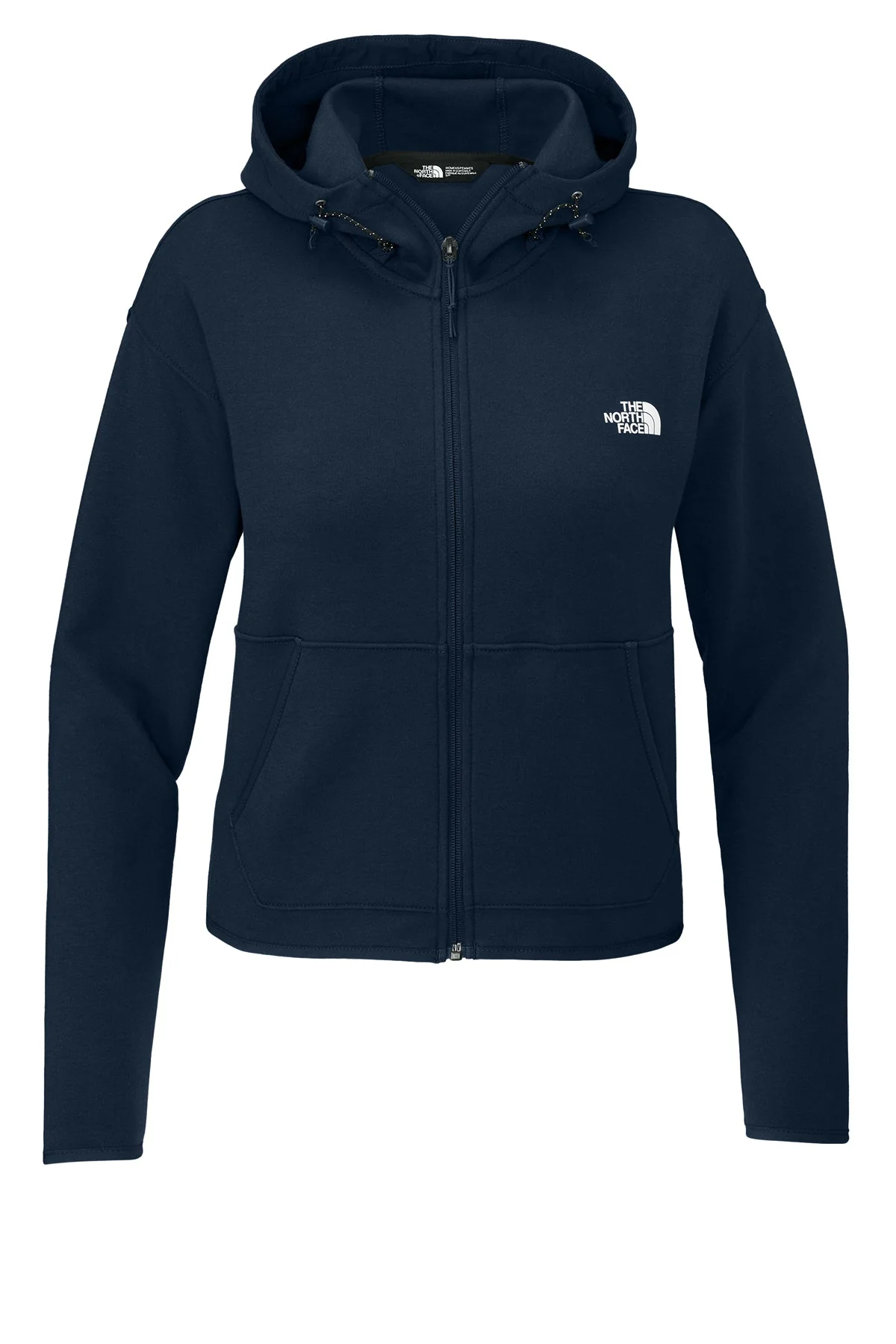 North Face Ladies Double-Knit Zip Custom Hoodies, Summit Navy - Image 3