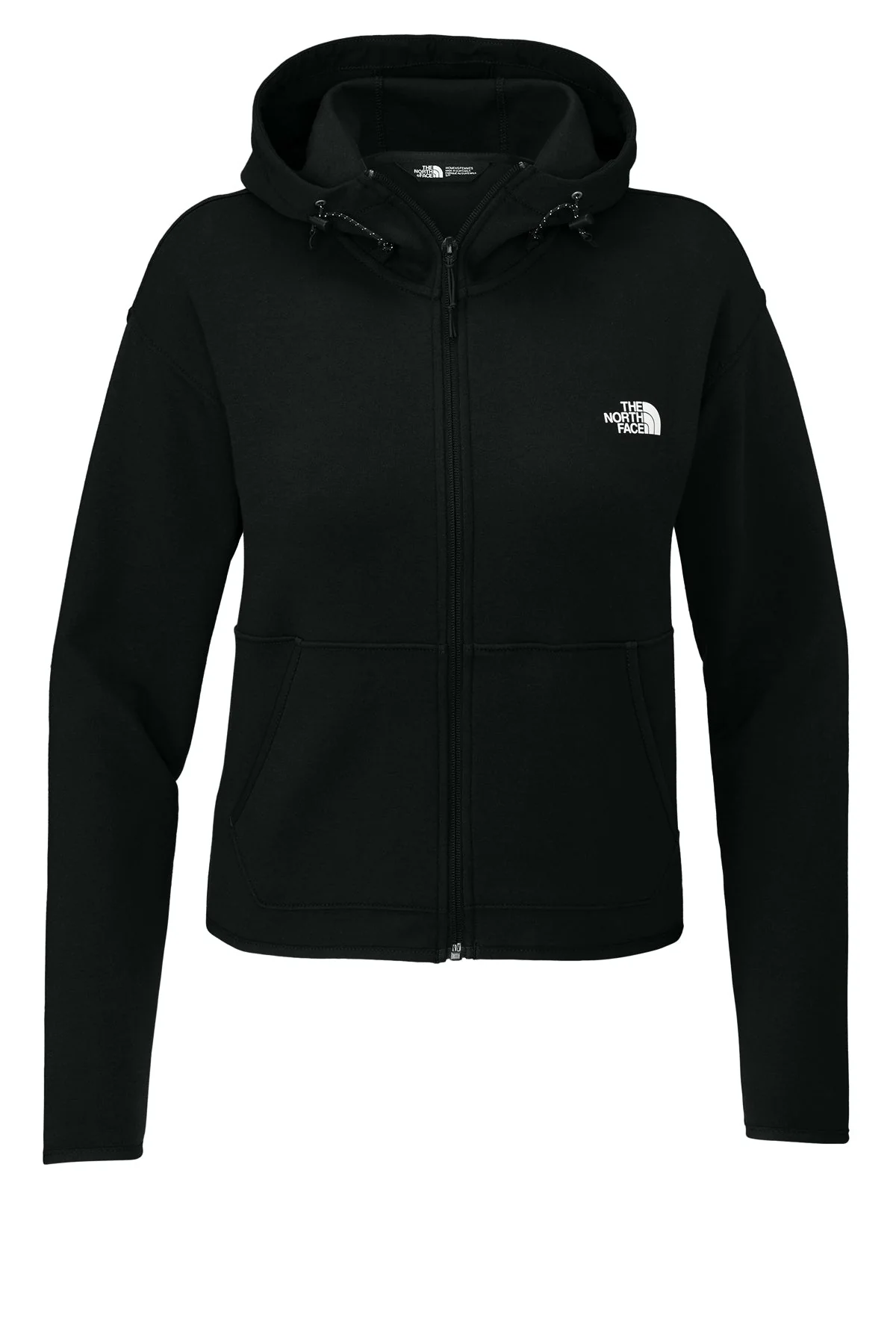 North Face Ladies Double-Knit Zip Custom Hoodies, Black - Image 3