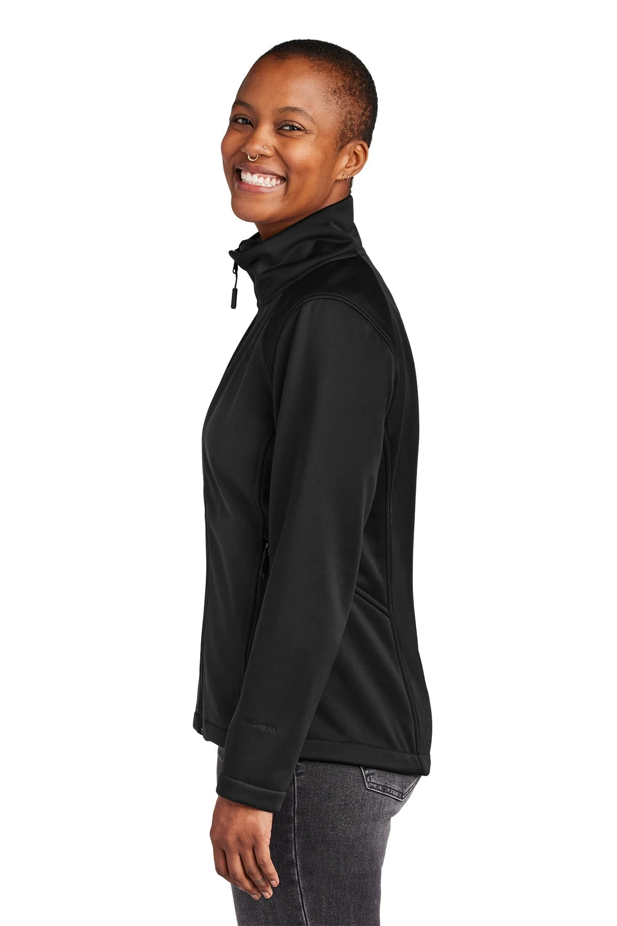 The North Face Ladies Ridgewall Soft Shell Jacket, Black [Harris & Associates] - Image 3