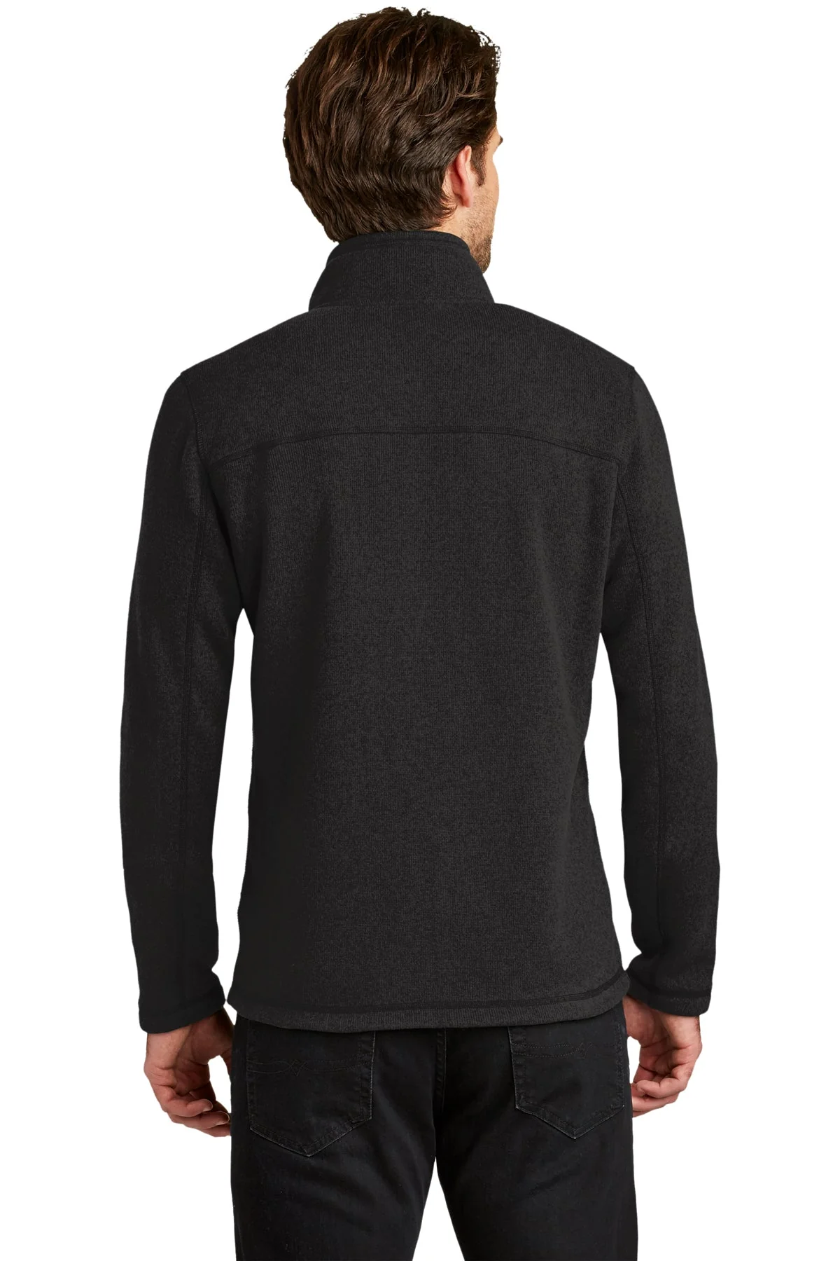 The North Face Sweater Fleece Jacket, TNF Black Heather [Zura Bio] - Image 2
